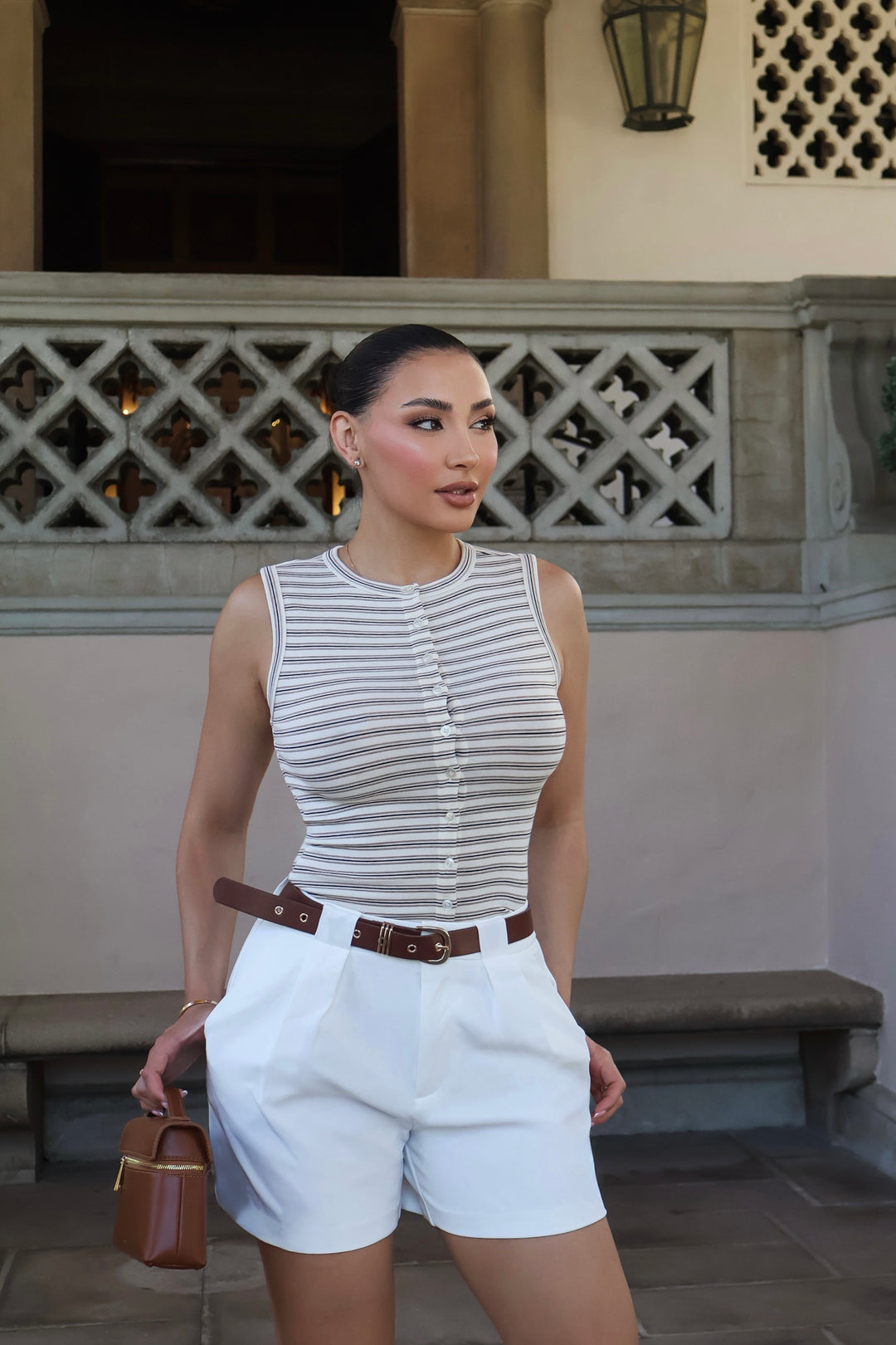 Nina Stripe Button Up