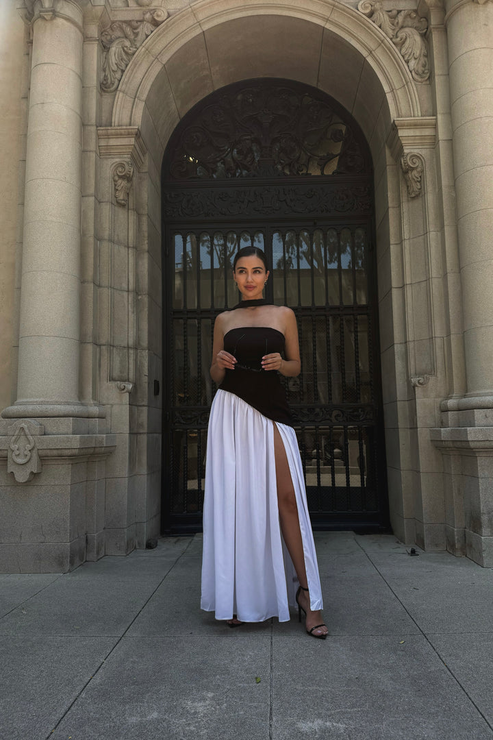 Taylor Gown - Black/White