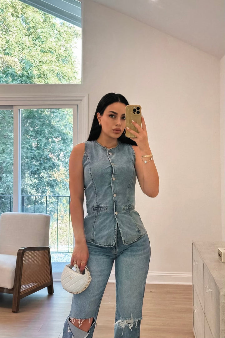 Elise Denim Vest