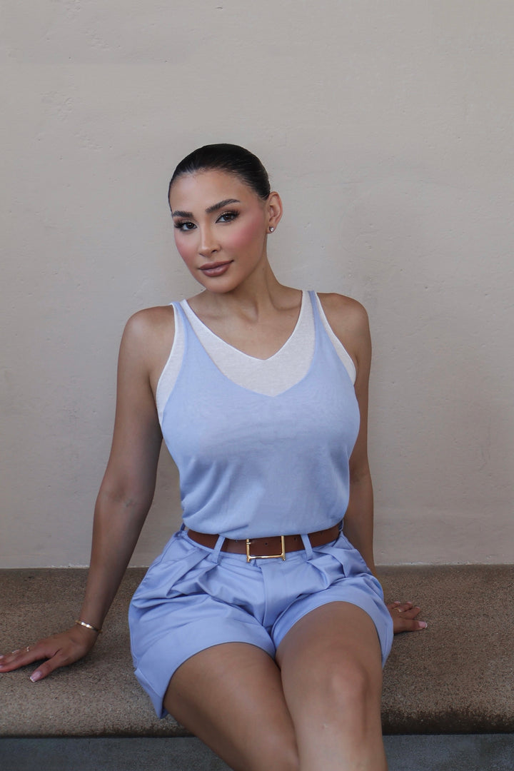 Sienna Double Layer Knit Top