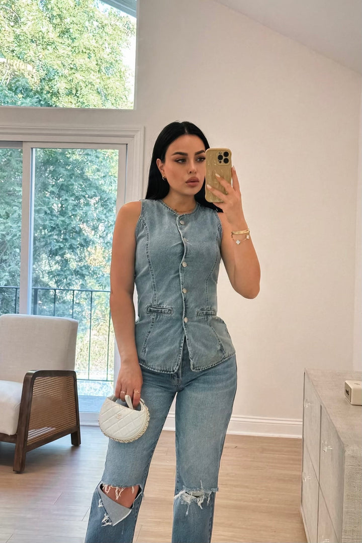 Elise Denim Vest