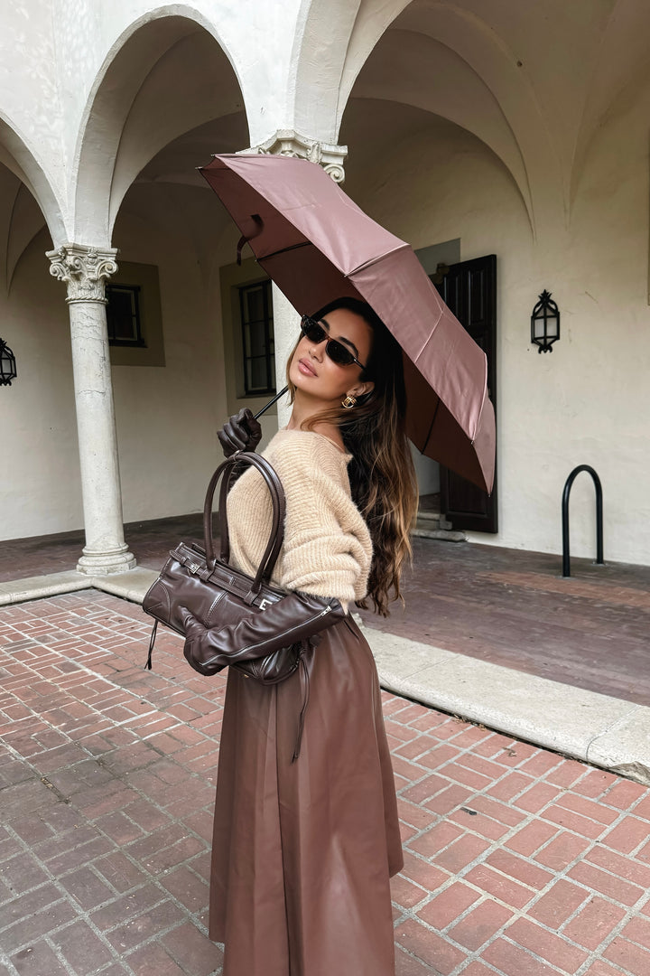 Cynthia Leather Maxi Skirt