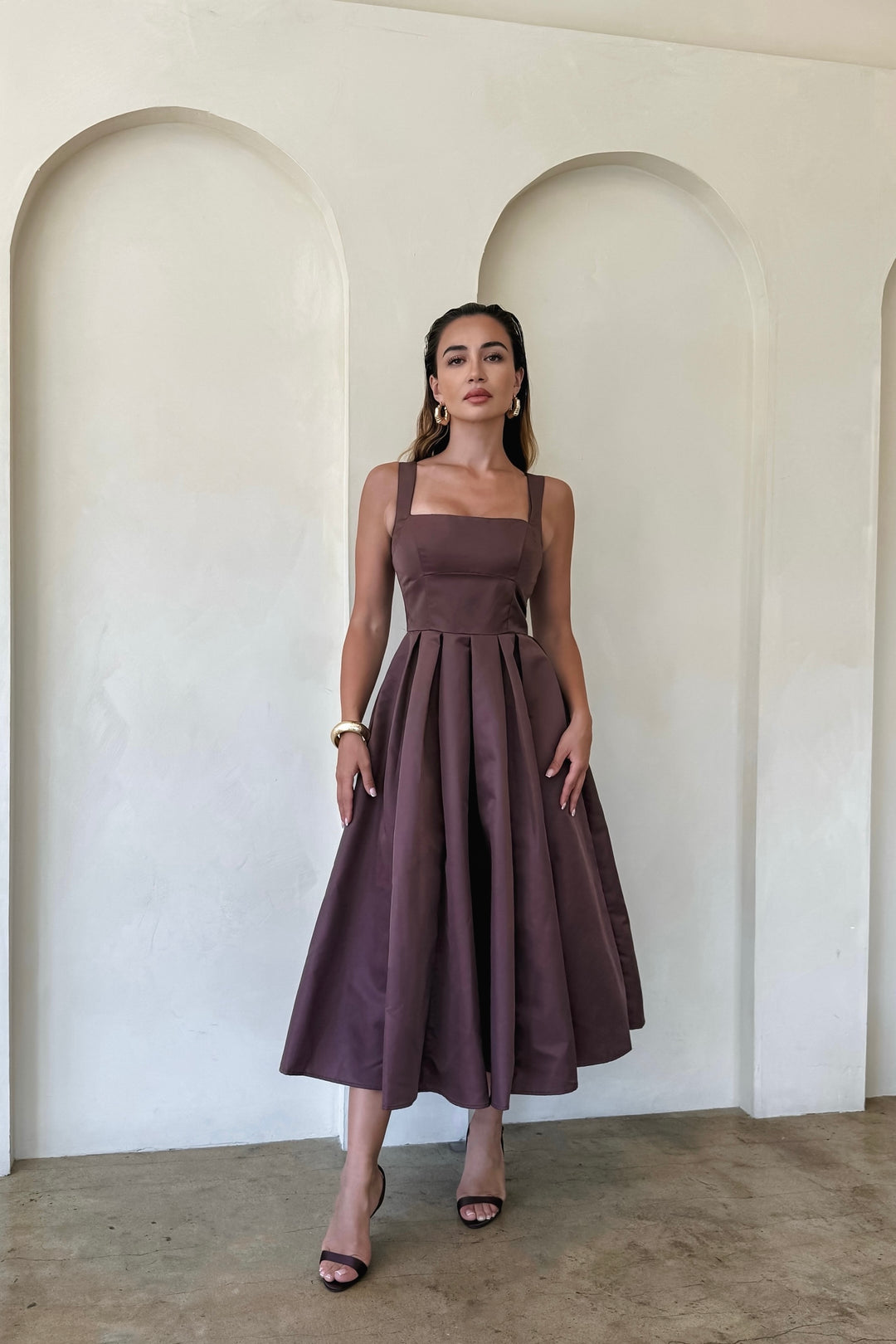 Francine Satin Maxi Dress