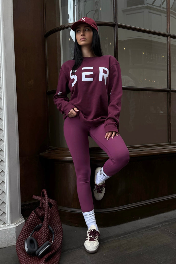 RESERVED Seamless Leggings - Burgundy