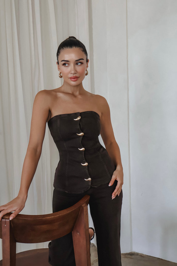 Julie 2-Piece Denim Pants Set