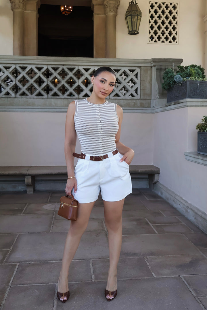 Nina Stripe Button Up