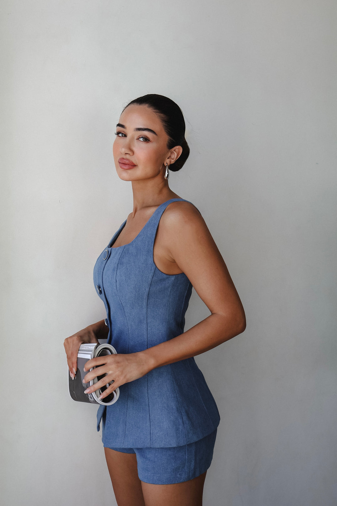 Rio 2-Piece Denim Short Set