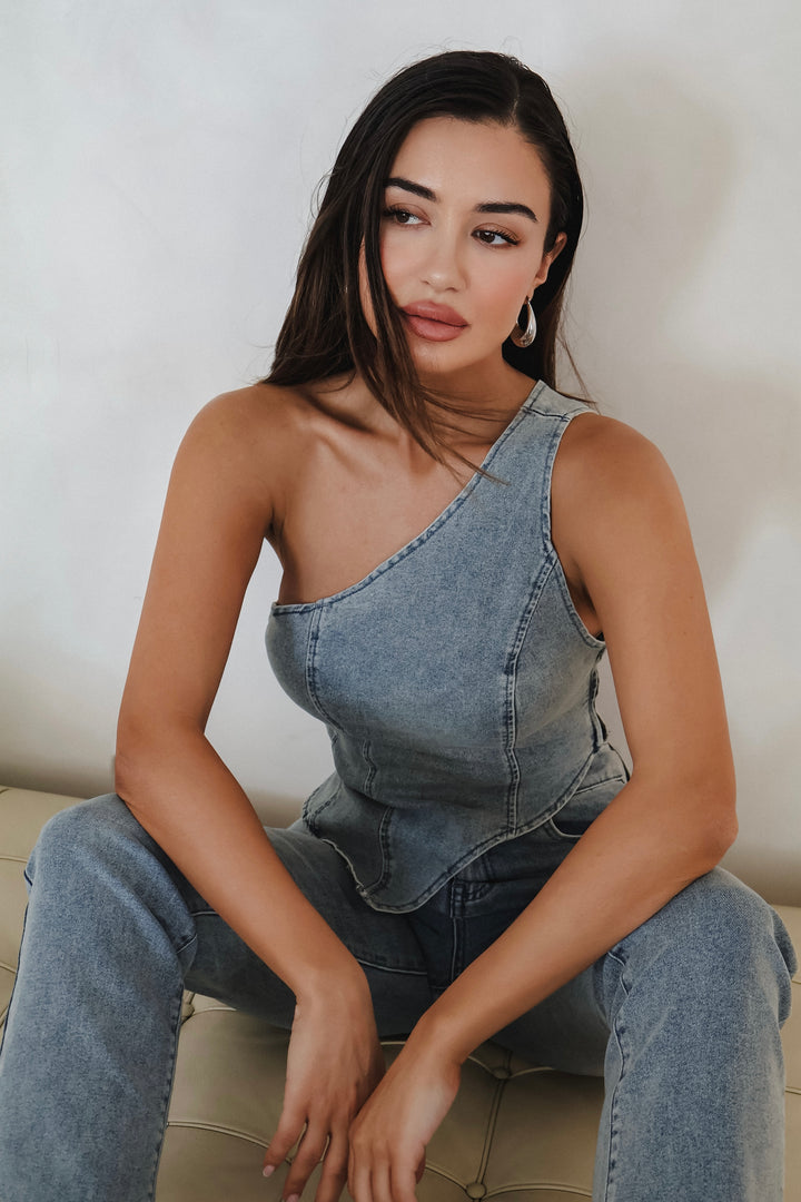 Ofelia 2-Piece Denim Pants Set