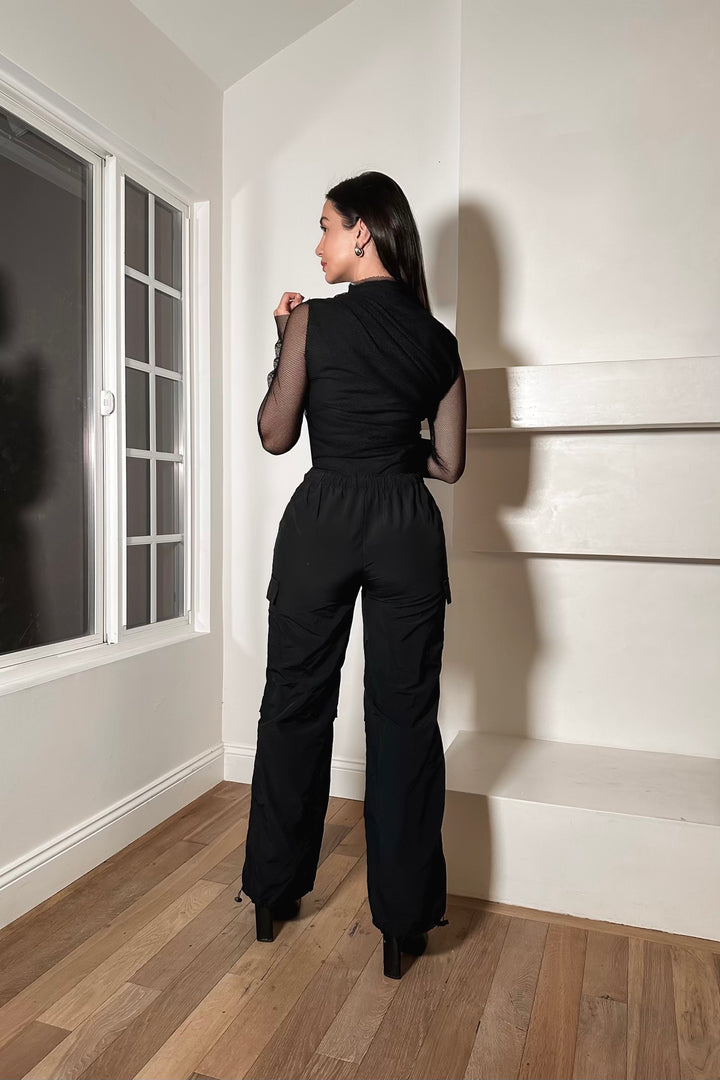 Evelyn Cargo Pants - Black