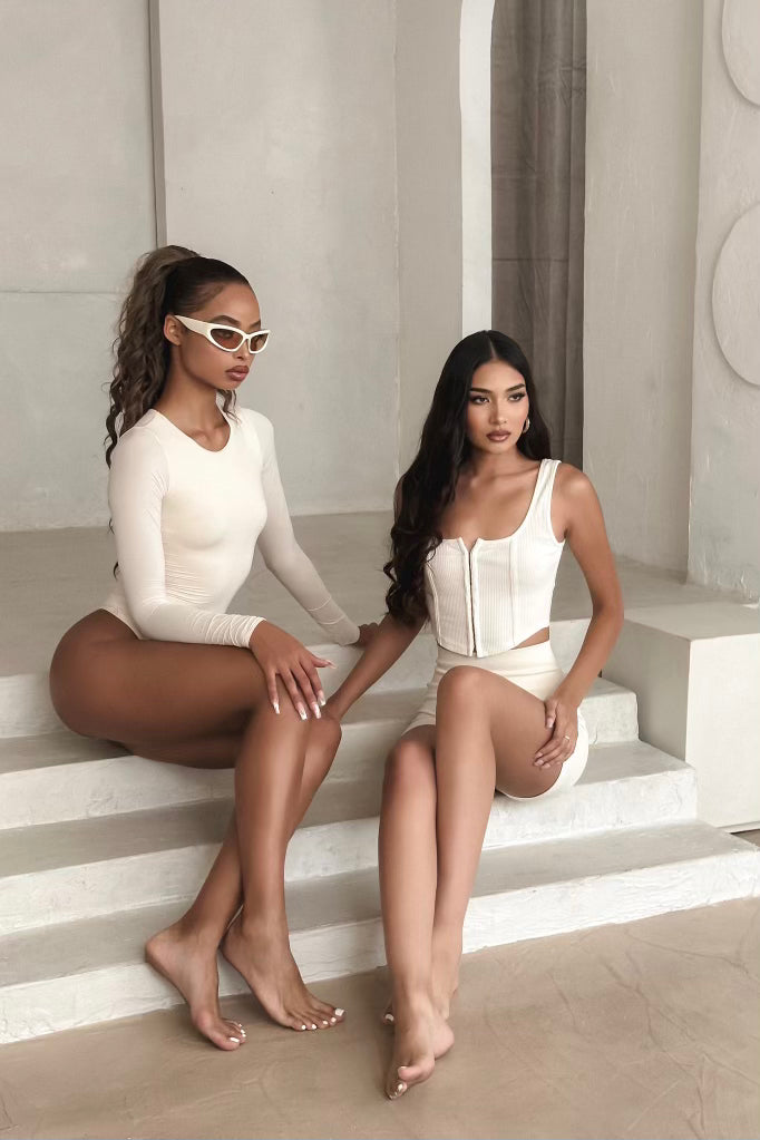 RESERVED Corset Tank - Ivory
