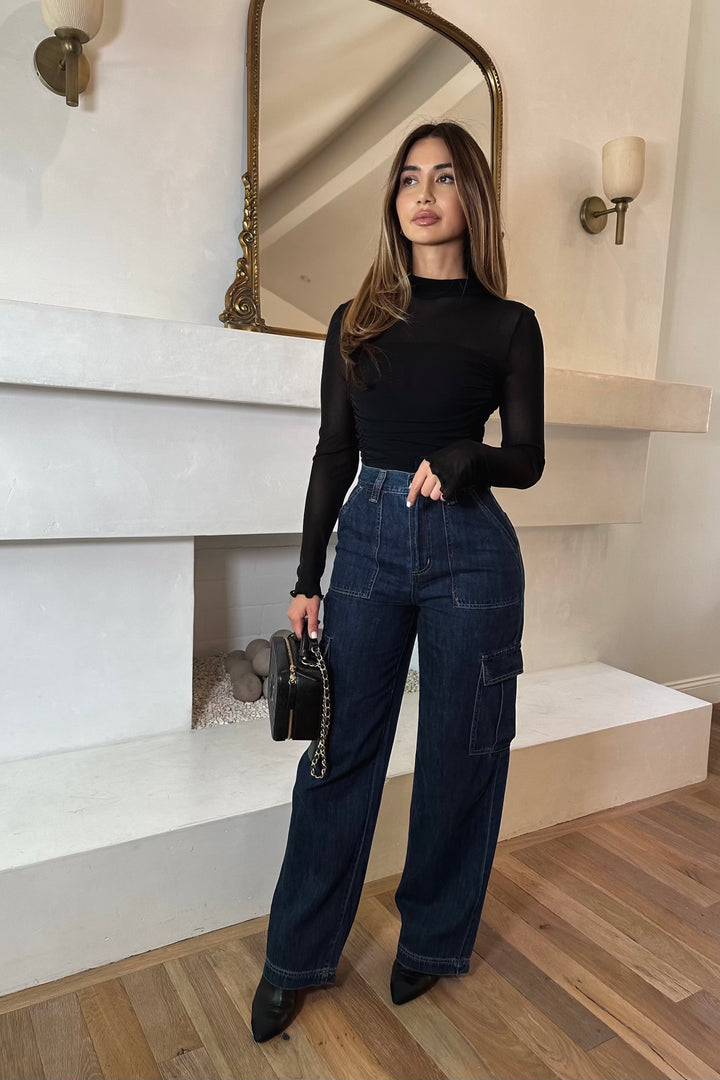 Bruna Cargo High Waisted Jeans