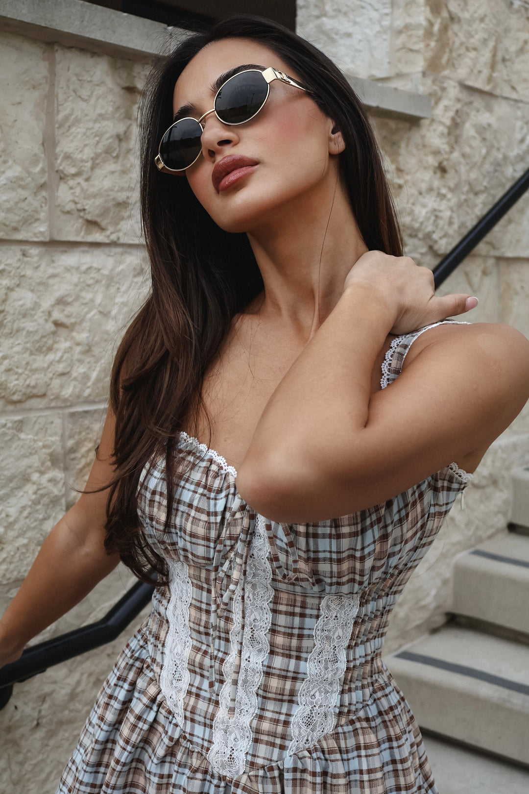 Deborah Lace Trim Dress