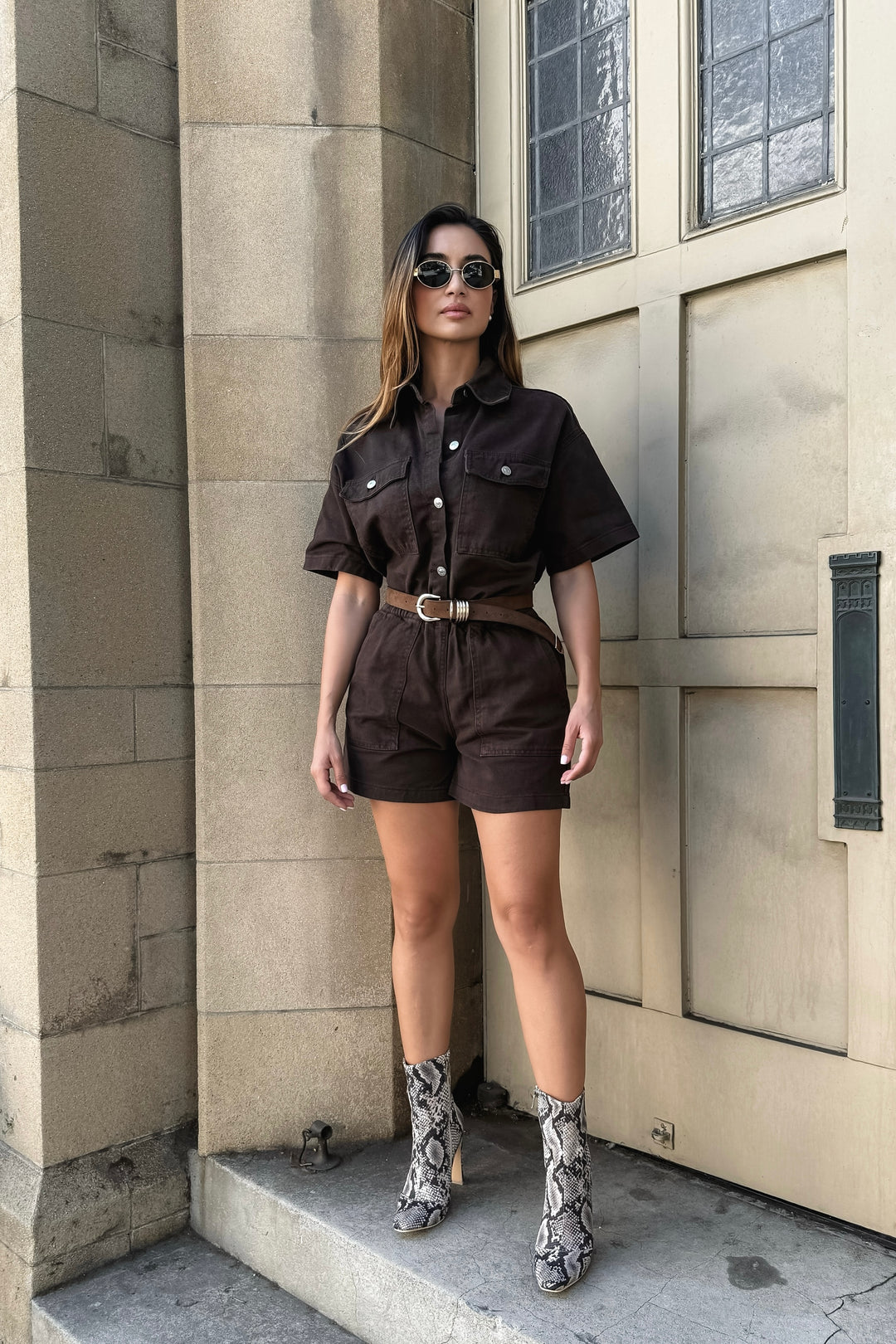 Kenya 2-Piece Denim Short Set