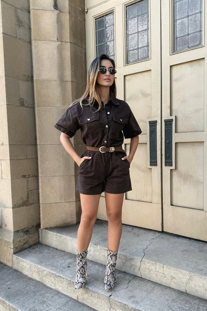 Kenya 2-Piece Denim Short Set
