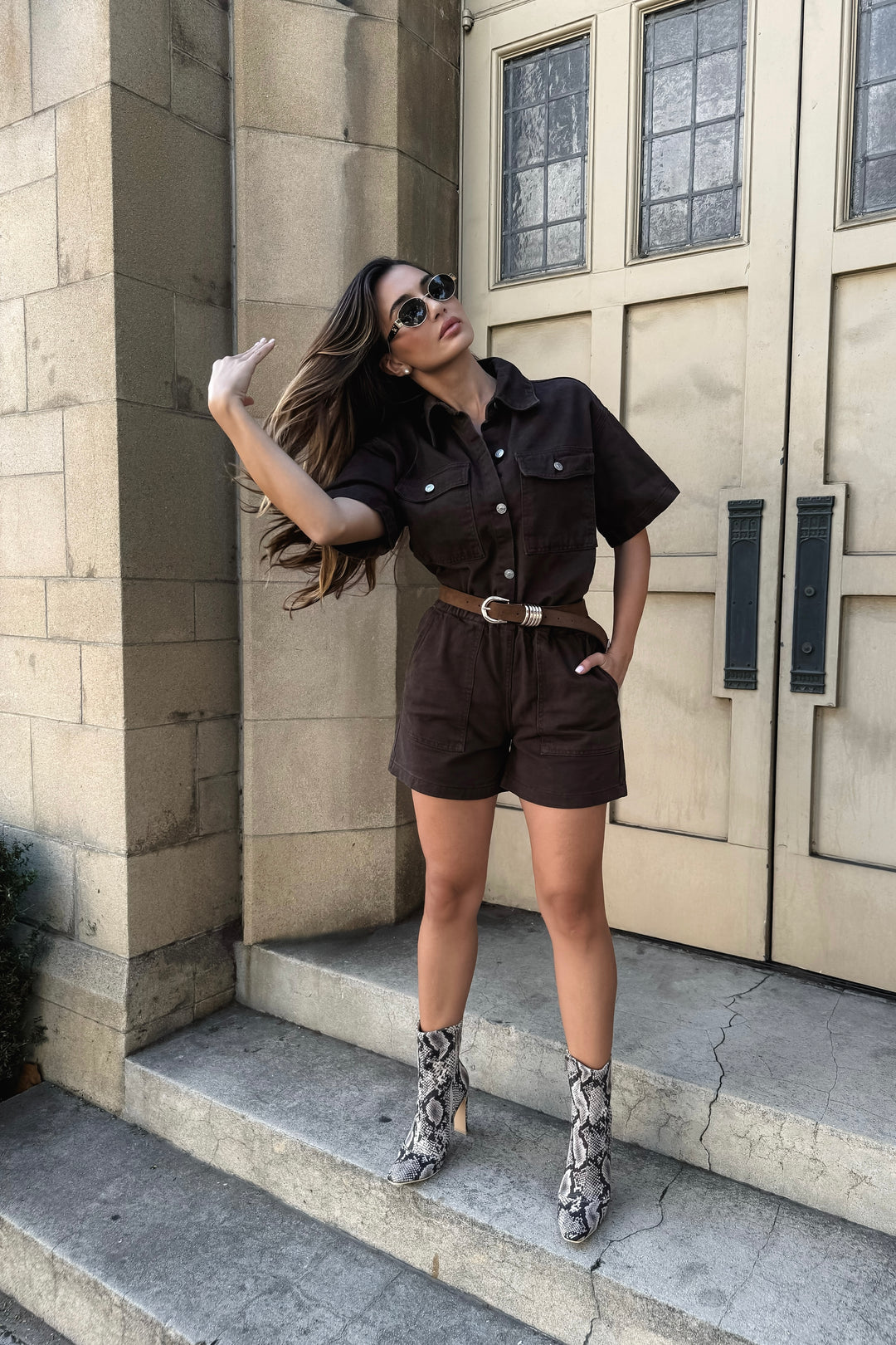 Kenya 2-Piece Denim Short Set