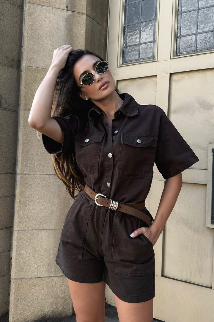 Kenya 2-Piece Denim Short Set