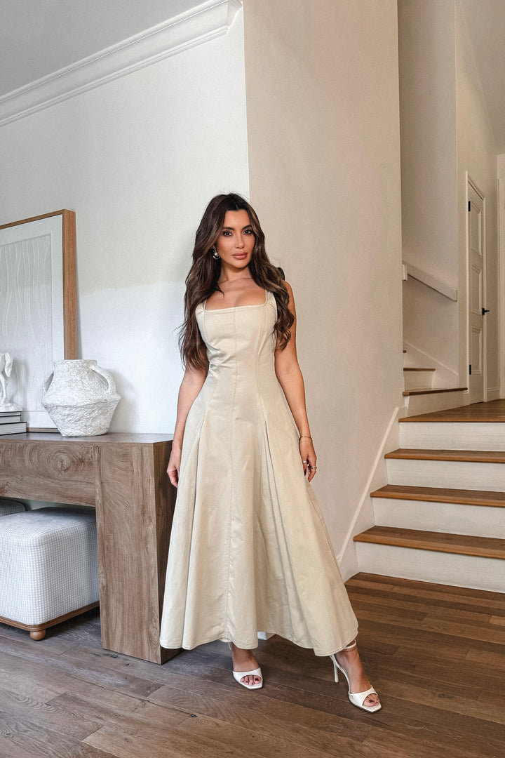 Valerie Denim Maxi Dress