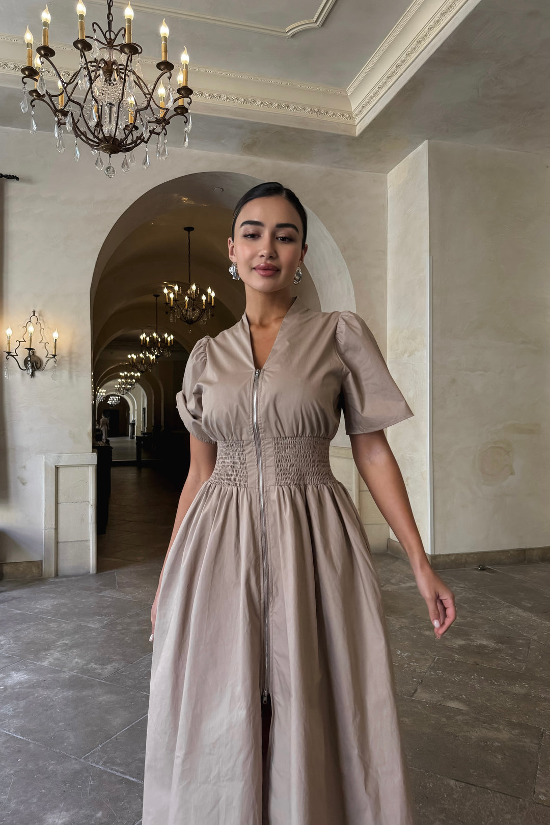 Johnny Zipper Maxi Dress