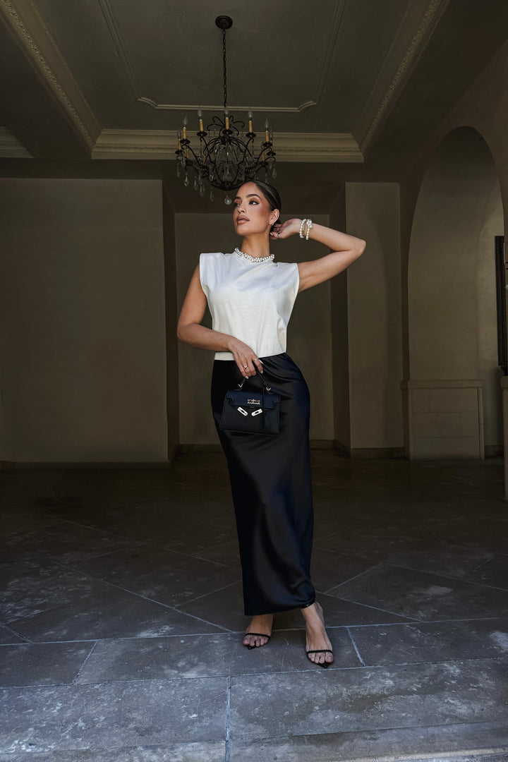 Elsea Satin T-Shirt Dress