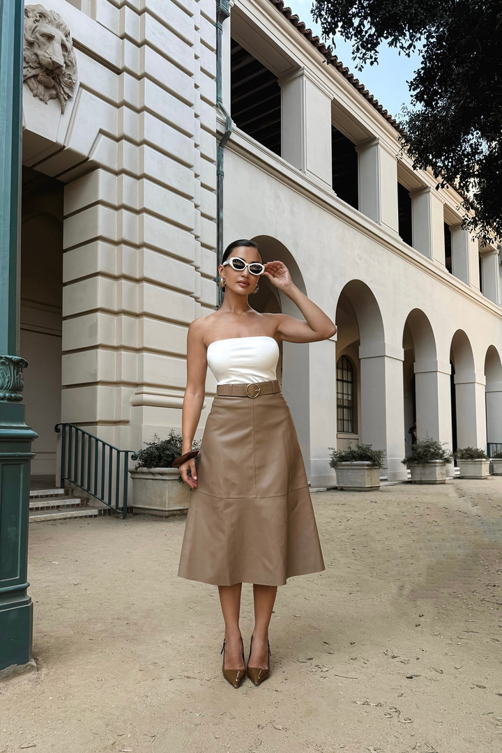 Kathryn Leather Maxi Skirt