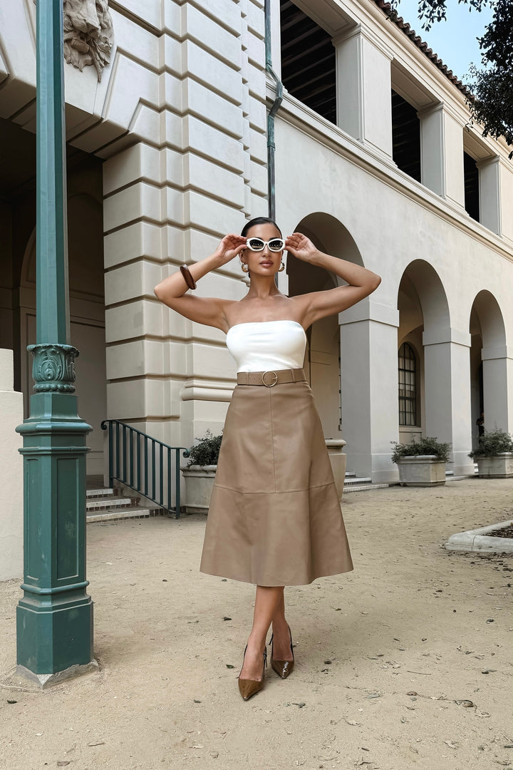 Kathryn Leather Maxi Skirt