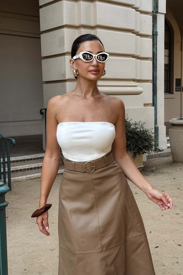Kathryn Leather Maxi Skirt