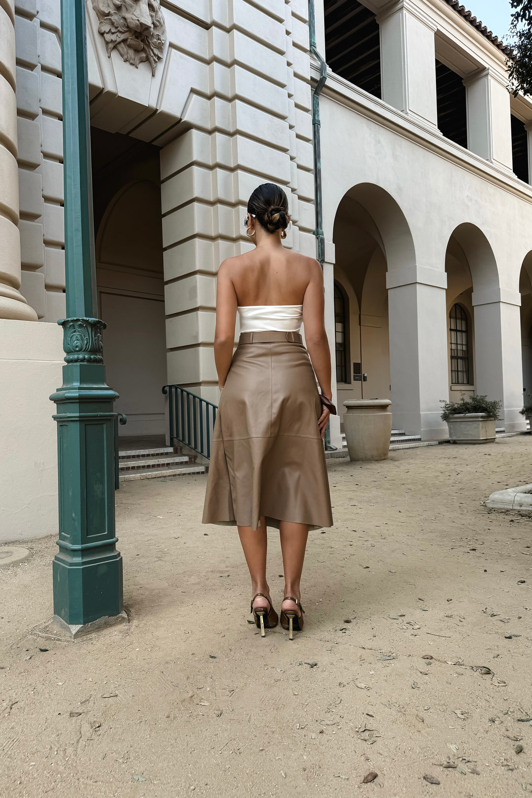 Kathryn Leather Maxi Skirt