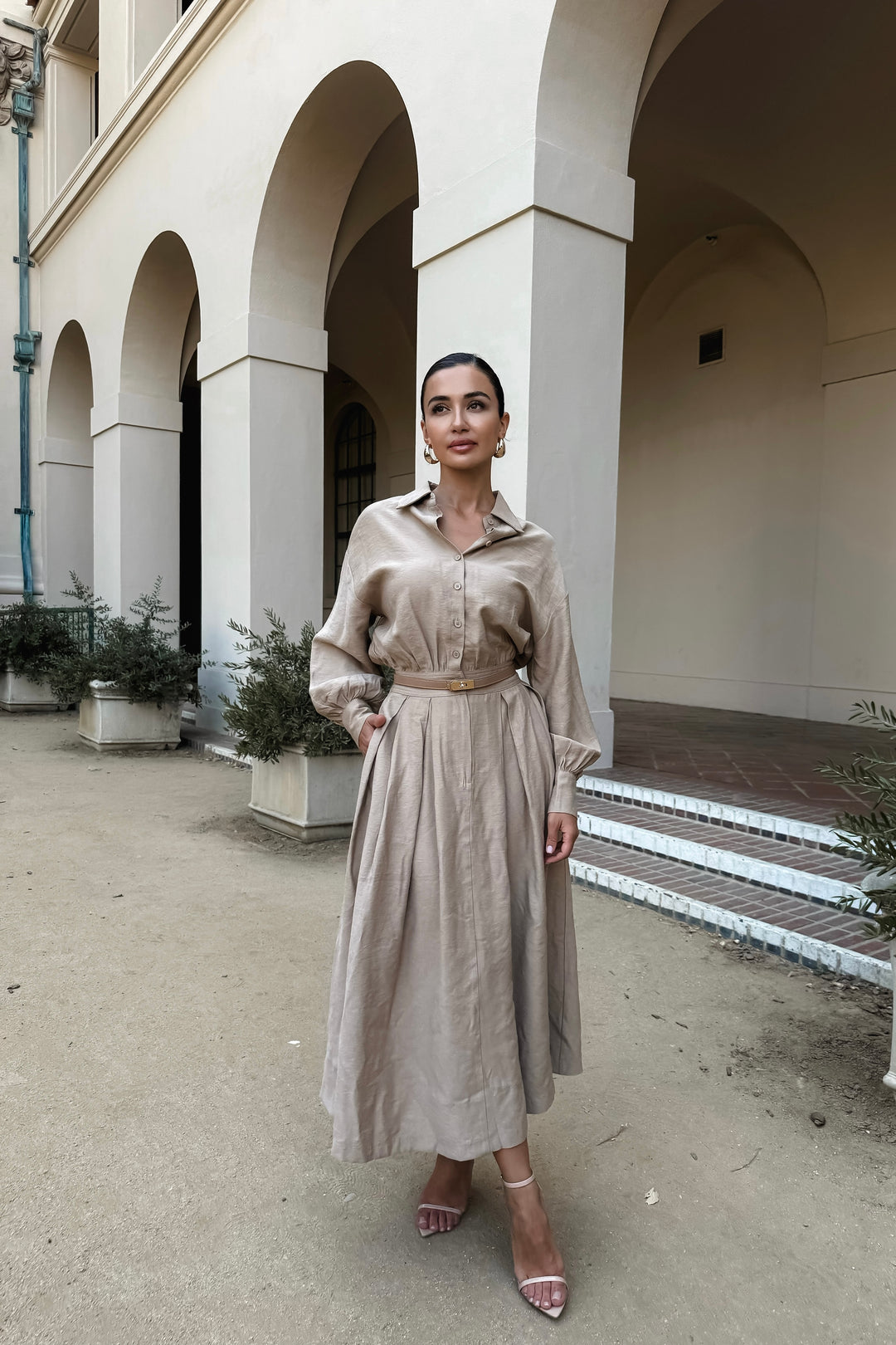 Pauline Button Up Maxi Dress