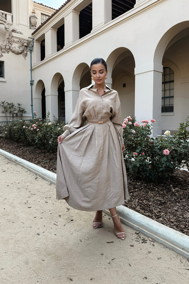 Pauline Button Up Maxi Dress