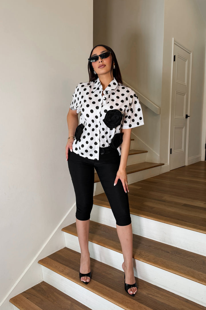Polkadot Rose Shirt