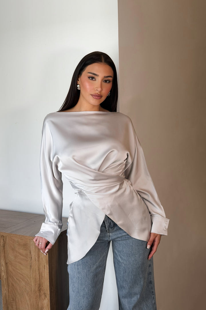 Lace Wrap Top