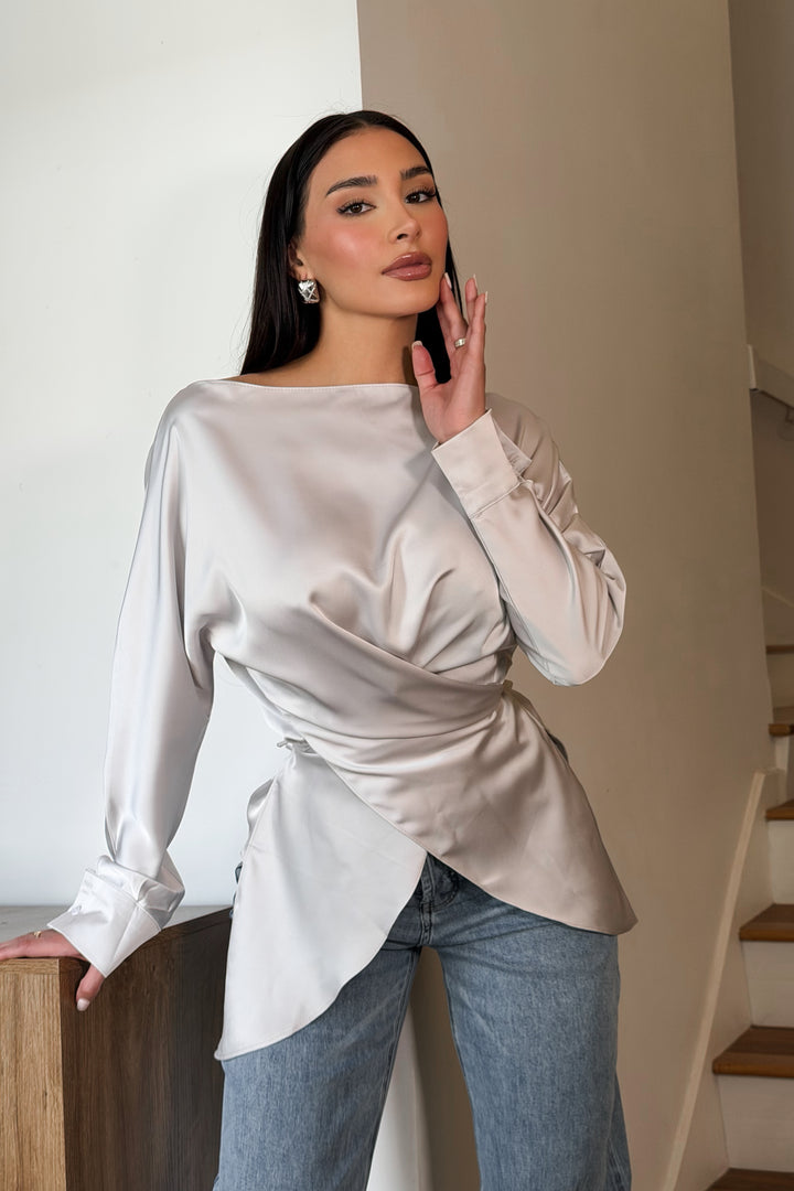 Lace Wrap Top