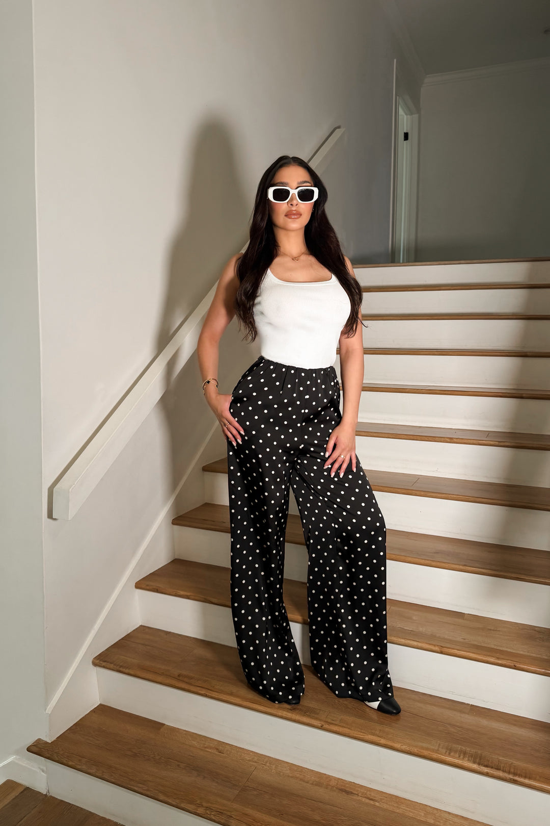 Polkadot Satin Pants