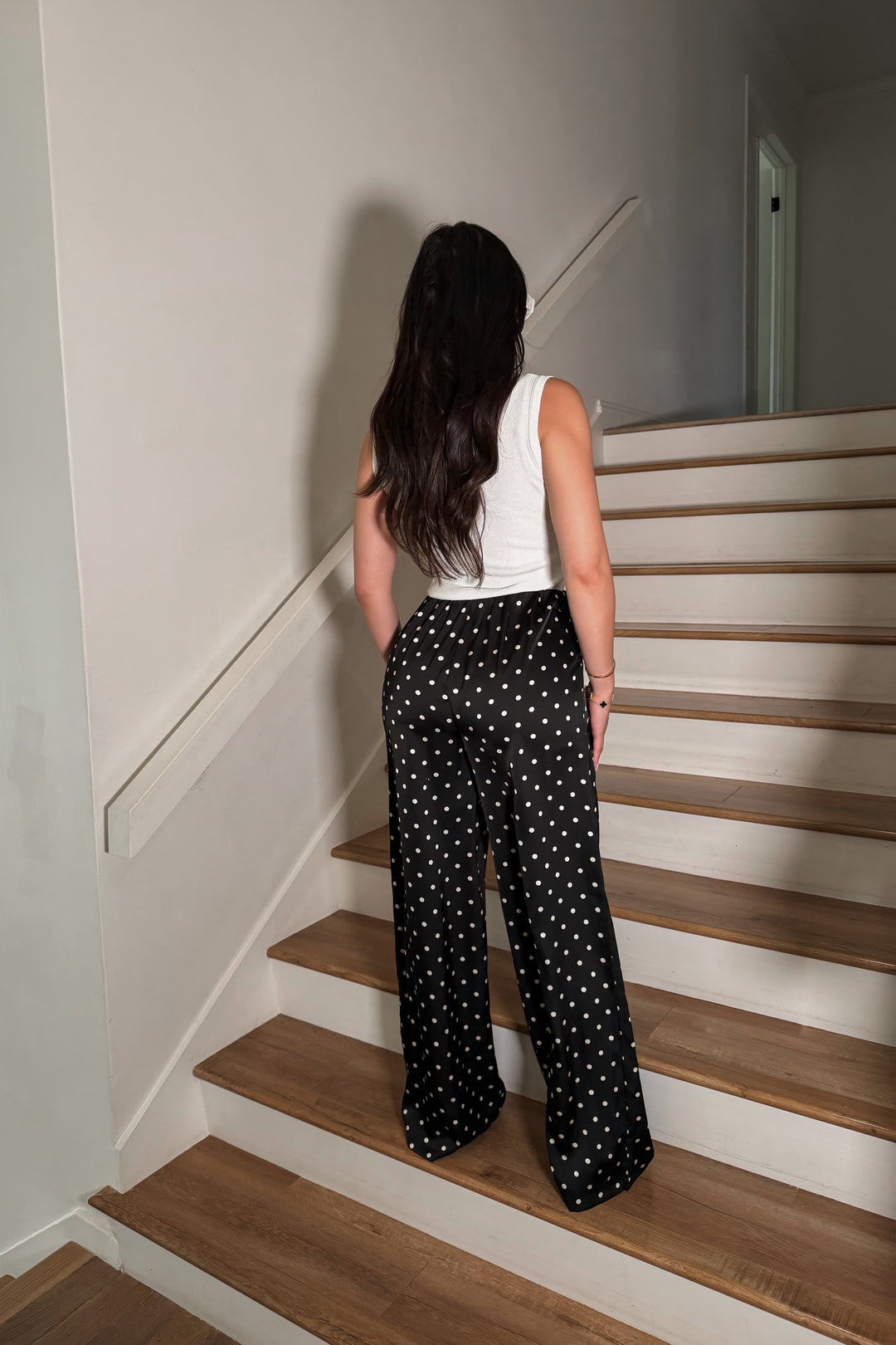 Polkadot Satin Pants