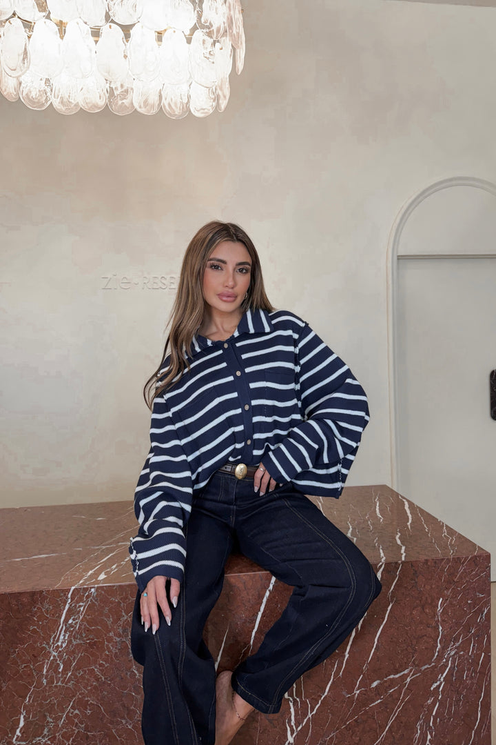 Nicki Knit Stripe Cardigan