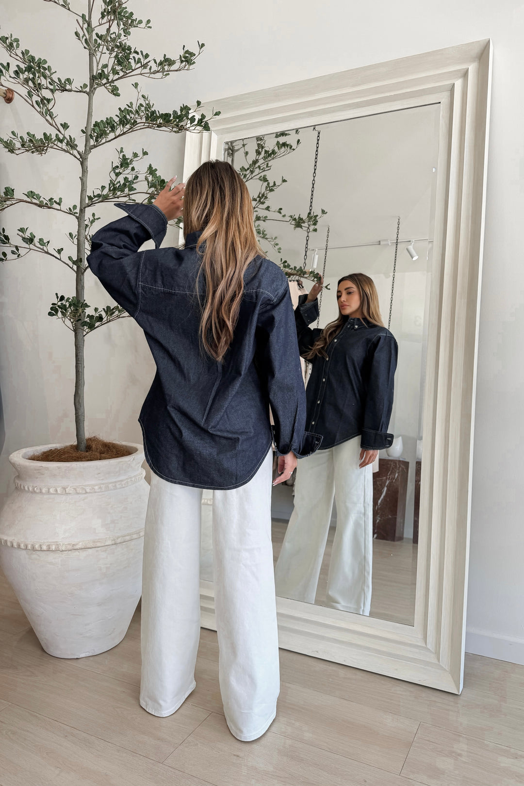 Alvin Denim Button Up