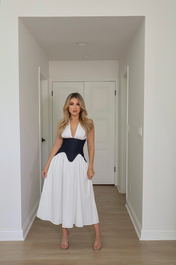Sheila Denim Corset Dress