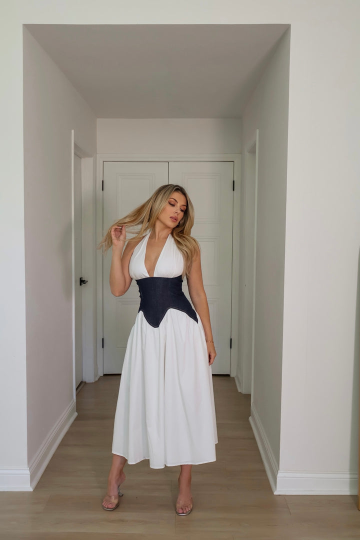Sheila Denim Corset Dress