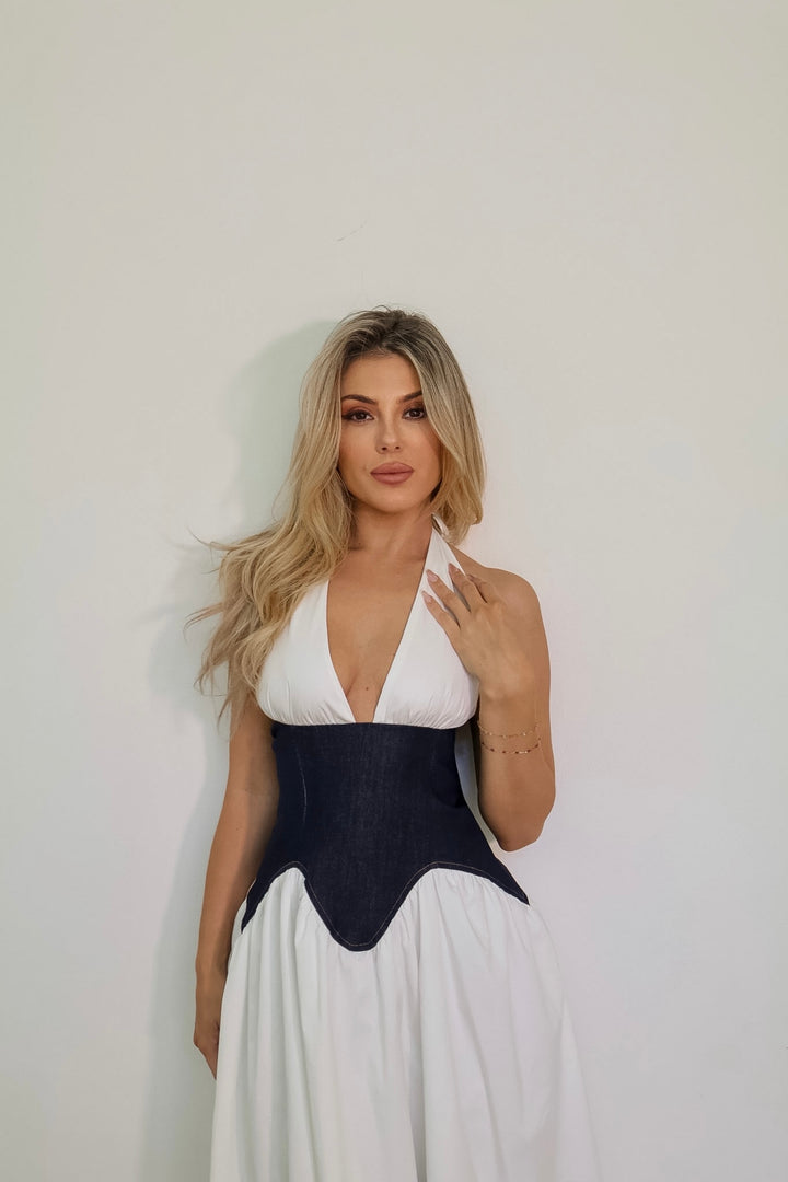 Sheila Denim Corset Dress