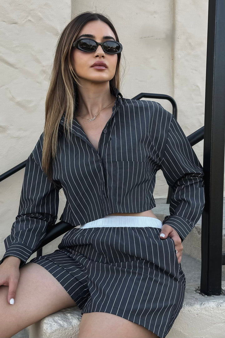 Heather Stripe 2-Piece Set