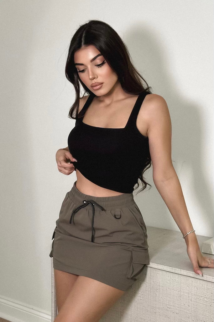 RESERVED Cargo Skirt - Desert Taupe