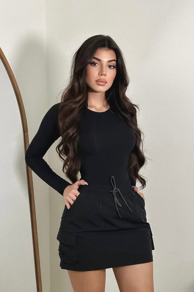 RESERVED Cargo Skirt - Onyx