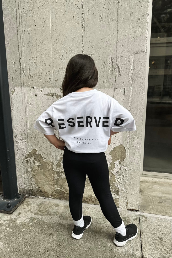 RESERVED Unisex City T-Shirt Kids - White