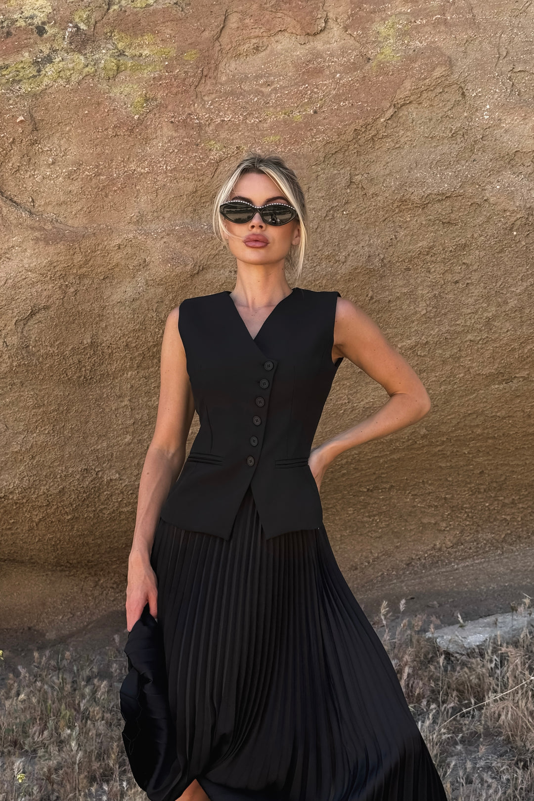Iveet 2-Piece Vest + Skirt Set