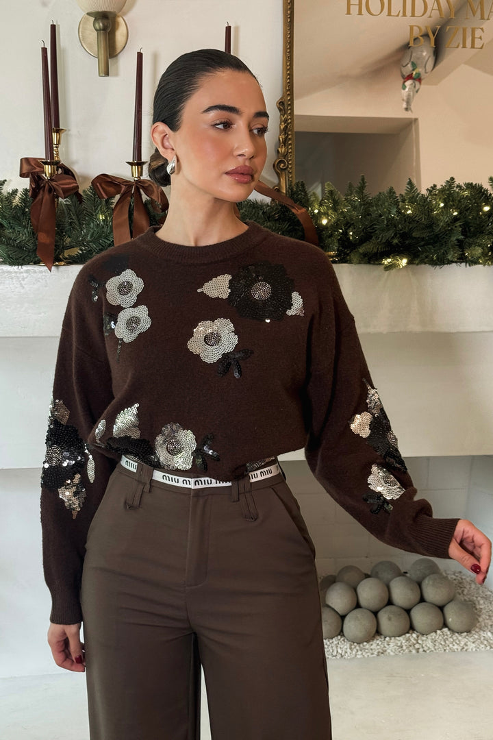 Nancy Sequin Sweater