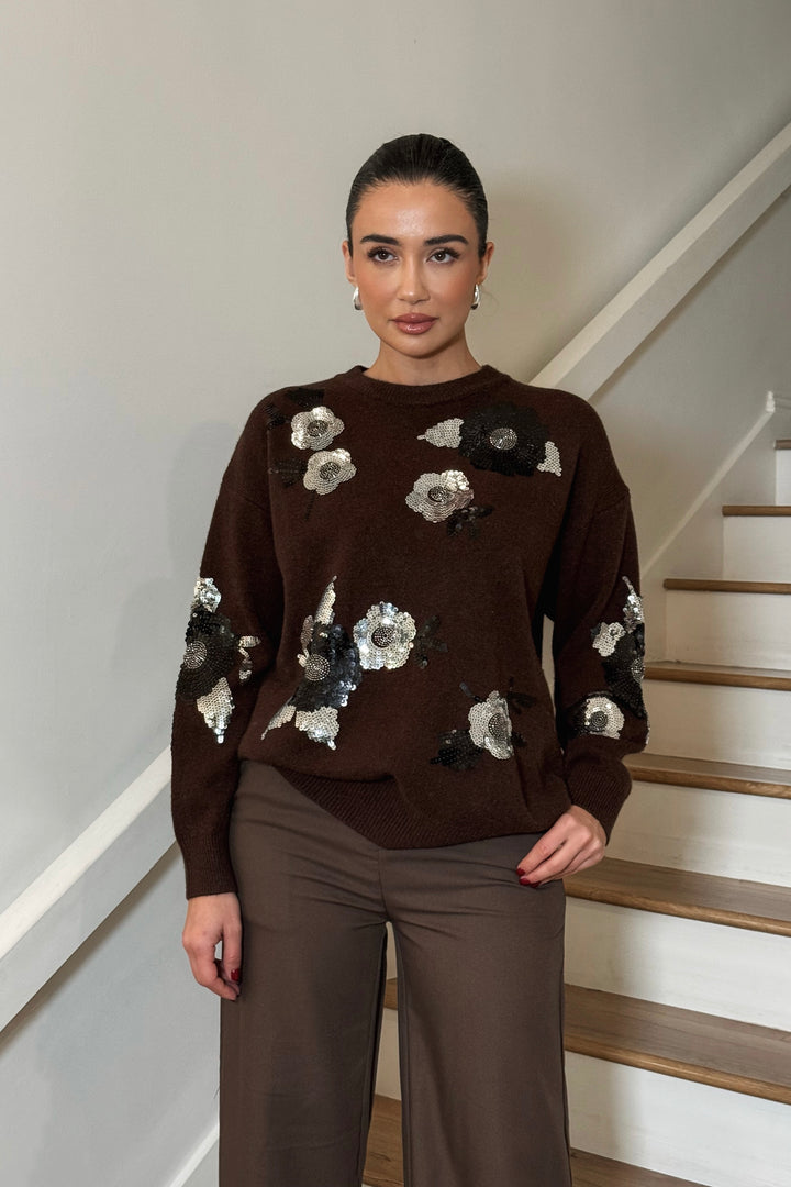 Nancy Sequin Sweater