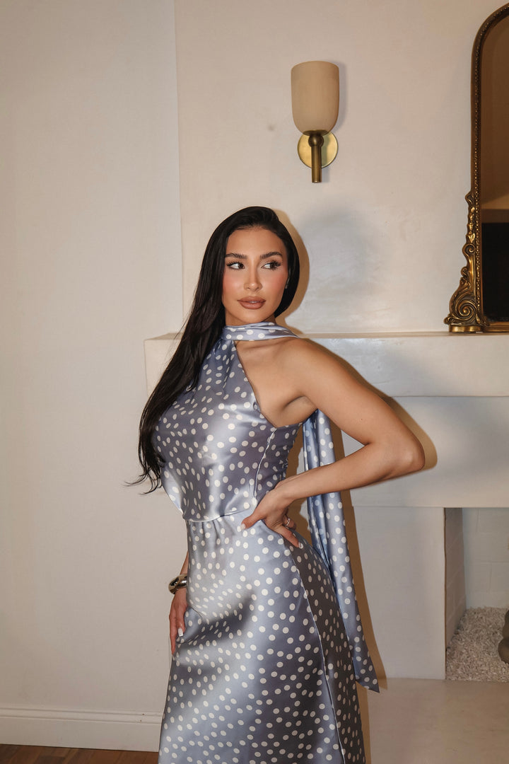 Ellena Polkadot Satin Skirt