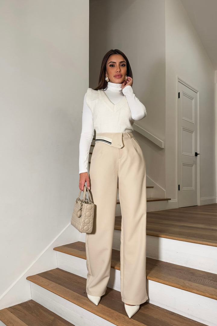 Charlotte Trousers - Ivory