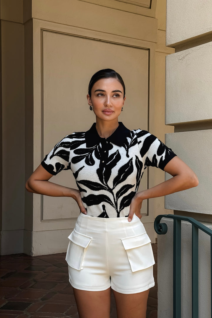 Rumely Knit Floral Top