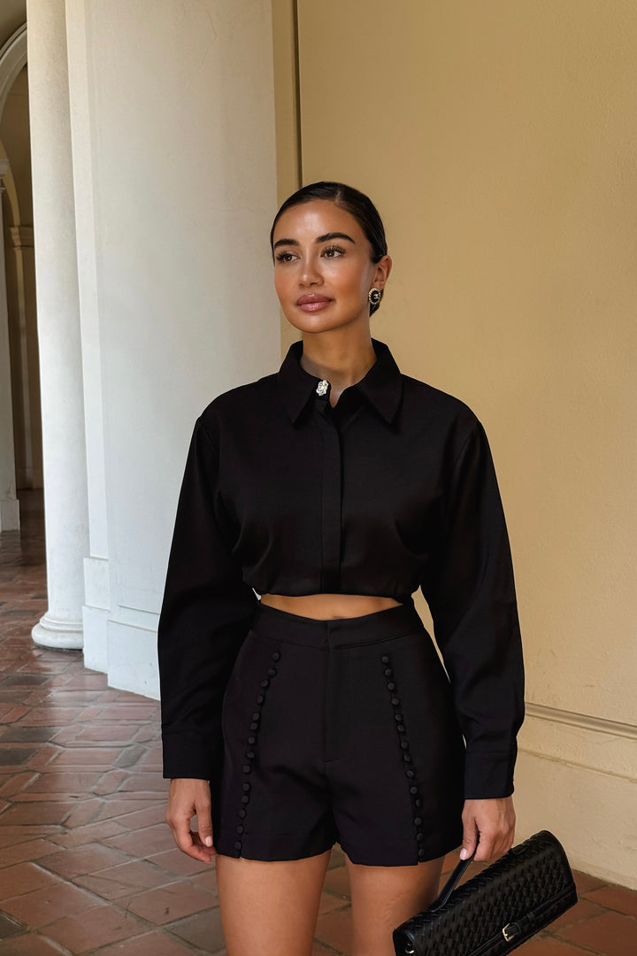 Ruby Button Up Crop Top